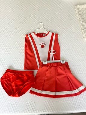 Clemson Collegiate Girls Sz 8 Cheerleader 3-Piece Matching Set